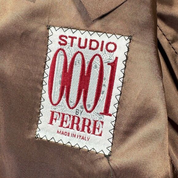 Gianfranco‎ Ferre Men Cashmere Wool Blend Jacket Blazer Italian 42L US 32L - Picture 6 of 14